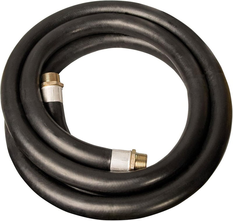 APACHE 98108455 3/4 Inch Diameter 12 Foot Length 60 PSI Farm Fuel Gasoline Oil Diesel Tractor Transfer Hoses, Black (2 Pack) - Image 2